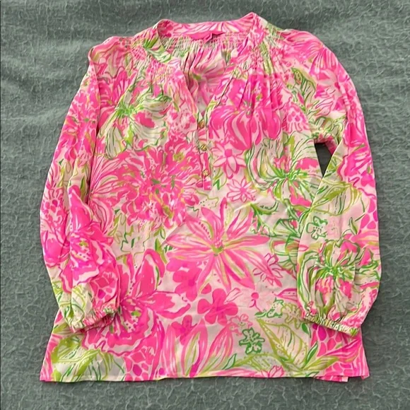 Lilly Pulitzer Elsa Silk Top - Picture 1 of 3